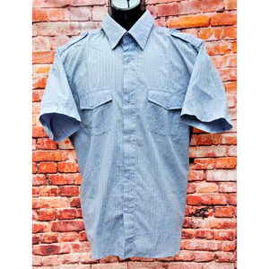 Reputation Division 92 Light Blue Short Sleeved Button Down W/Pockets